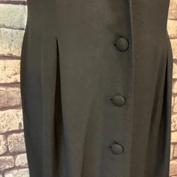 S.L. Fashion Vintage Black Dress Size 12 - Picture 4 of 11
